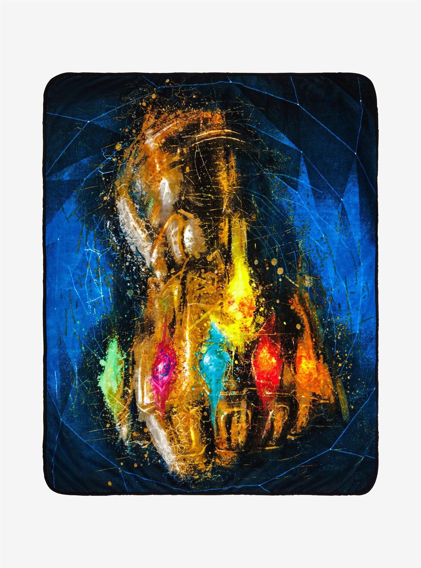 Marvel The Avengers: Infinity War Infinity Gauntlet Plush Throw Blanket, , hi-res