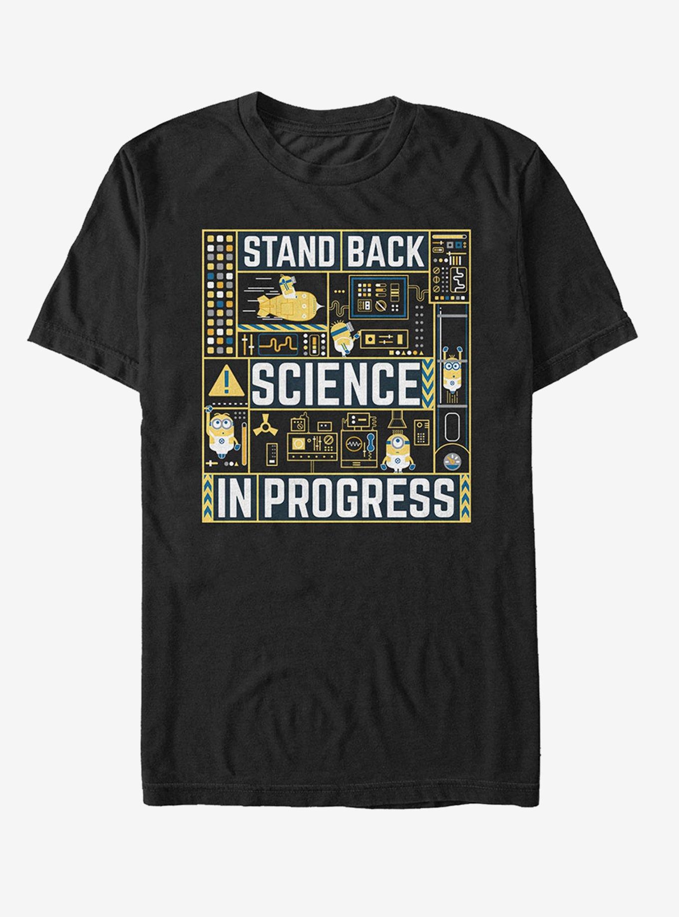 Minions Science in Progress T-Shirt, BLACK, hi-res