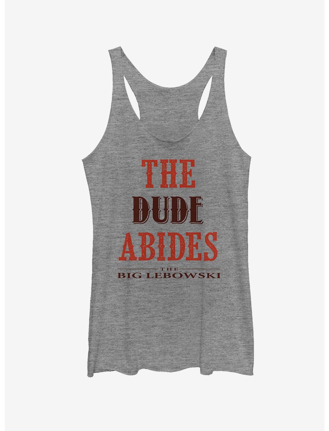 The Dude Abides Girls Tank, GRAY HTR, hi-res