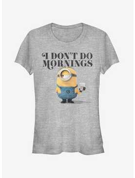 Minion Don't Do Mornings Girls T-Shirt, , hi-res