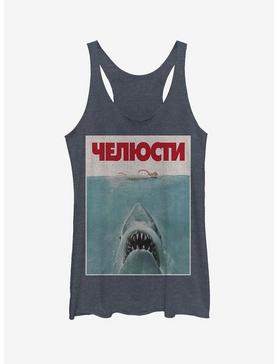 Russian Title Shark Poster Girls Tank, , hi-res