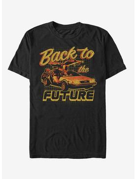 Back To The Future DeLorean Schematic Print T-Shirt, , hi-res