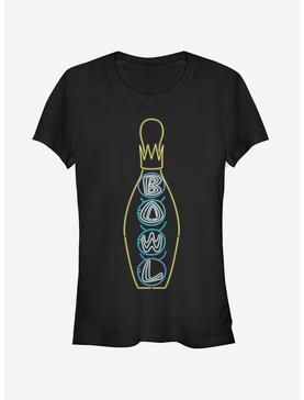 Bowling Neon Light Print Girls T-Shirt, , hi-res