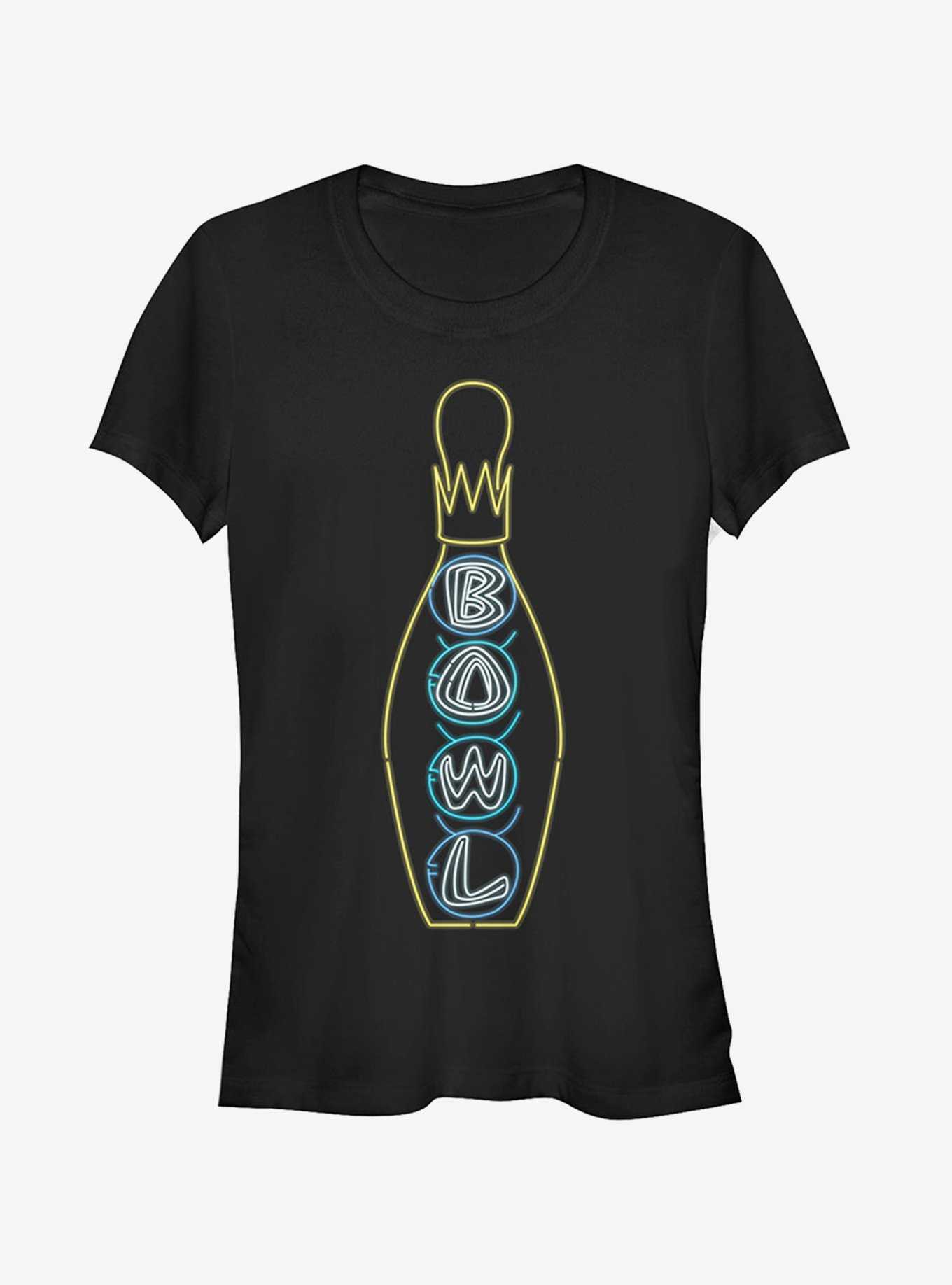 Bowling Neon Light Print Girls T-Shirt, , hi-res