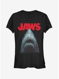 Shark Teeth Poster Girls T-Shirt, BLACK, hi-res