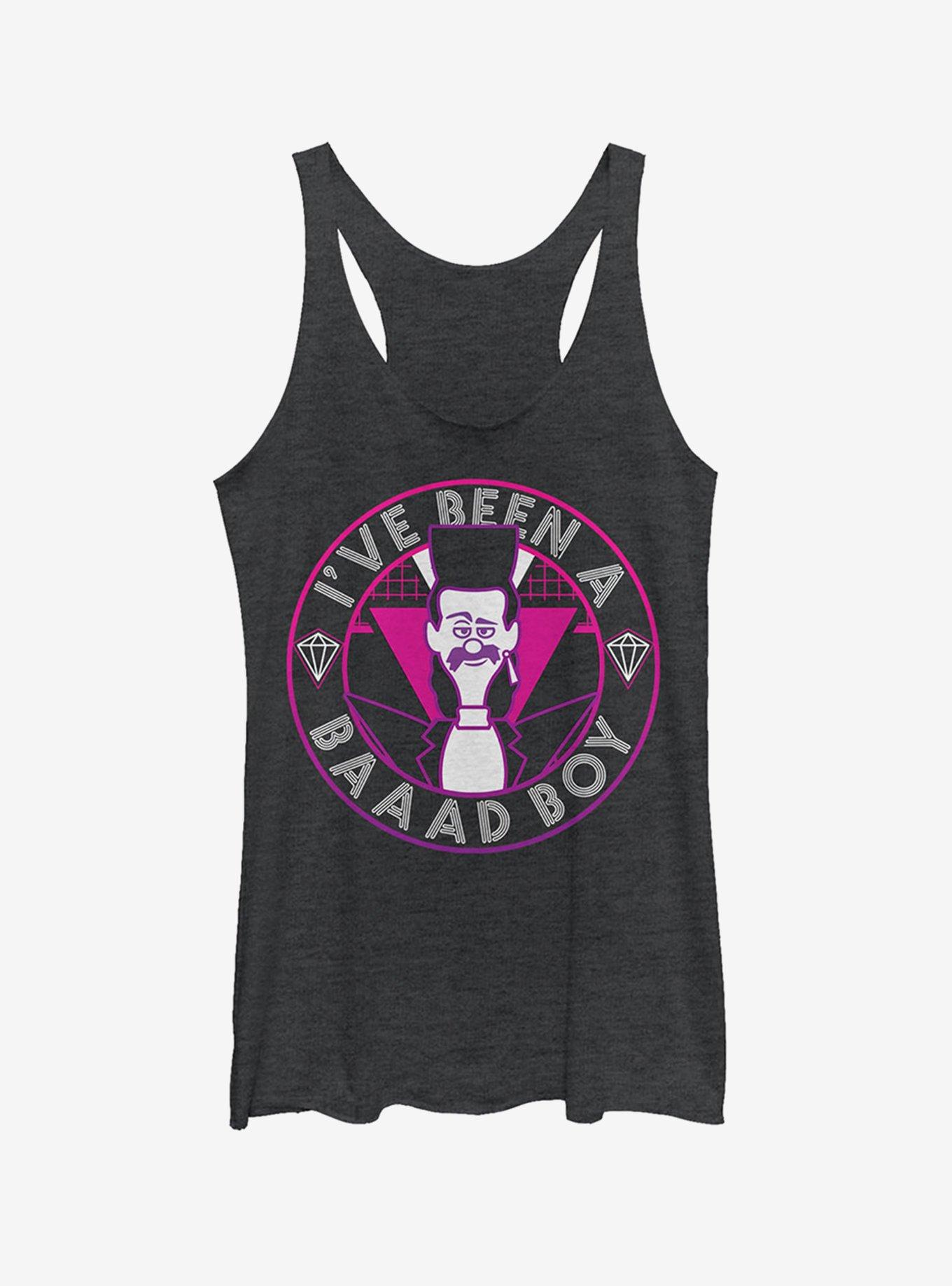 Balthazar Bad Boy Catchphrase Girls Tank, BLK HTR, hi-res