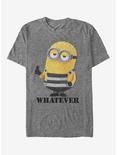 Minion Whatever Prisoner T-Shirt, CHAR HTR, hi-res