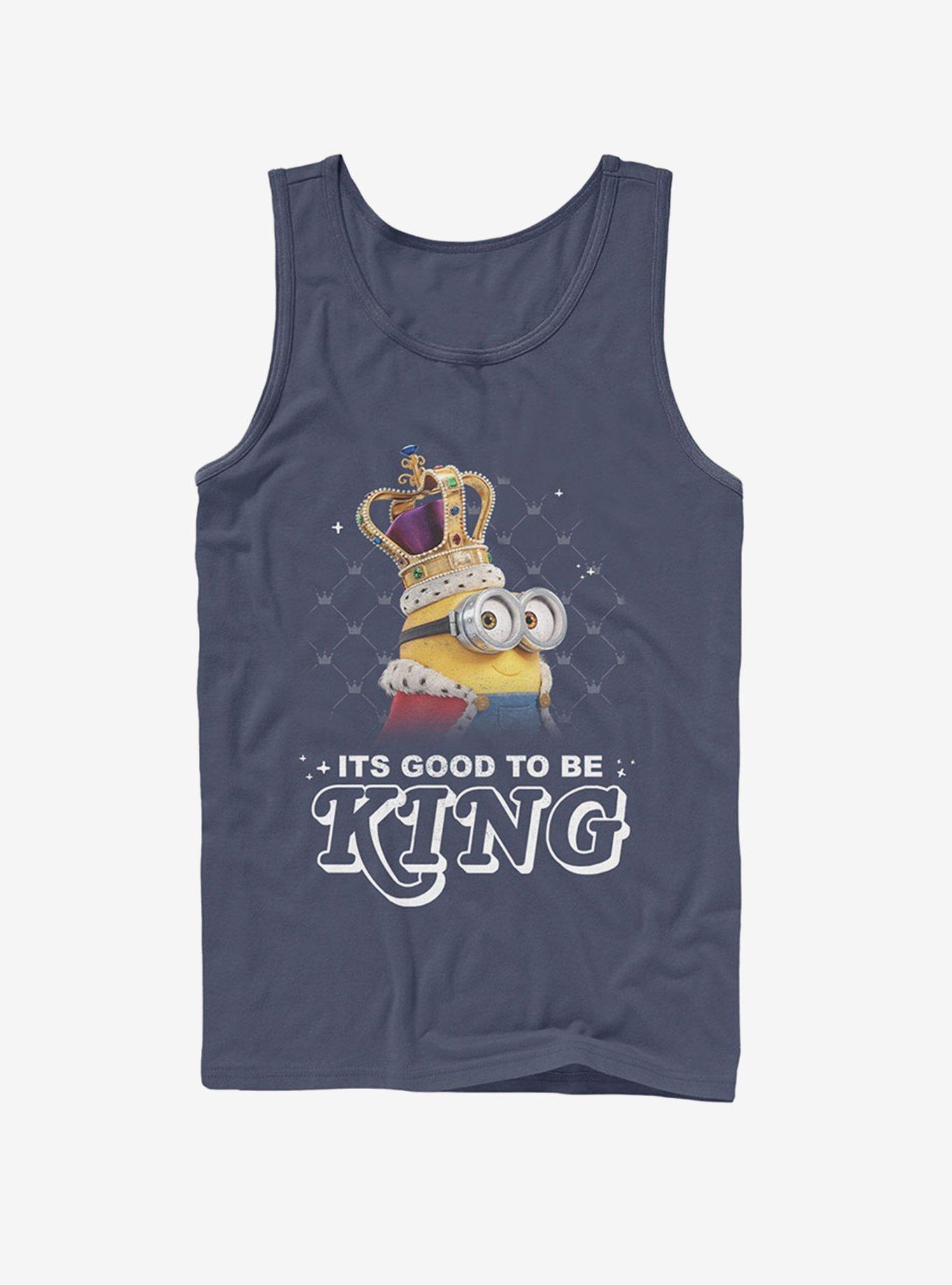 Minion Good to Be King Tank, NAVY, hi-res