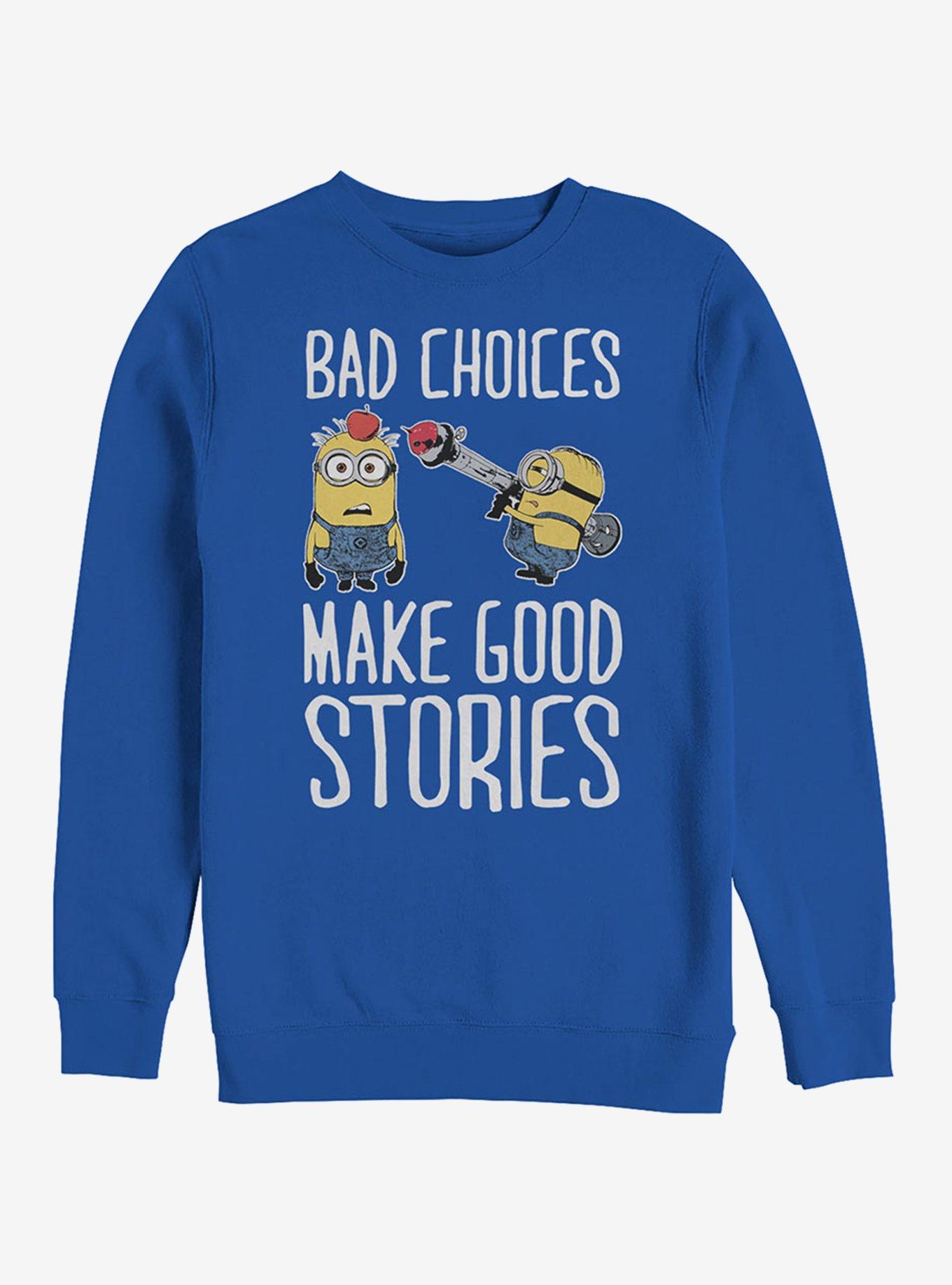 Minion Bad Choices Sweatshirt, , hi-res