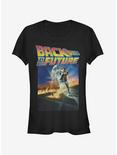 Retro Marty McFly Poster Girls T-Shirt, BLACK, hi-res