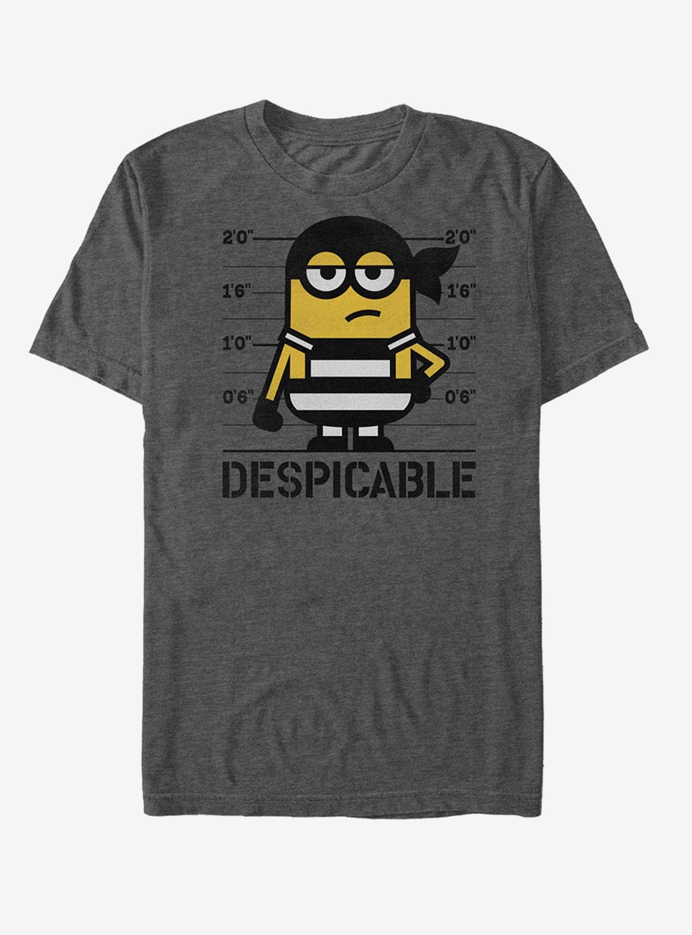 Minions Jailhouse T-Shirt, CHAR HTR, hi-res