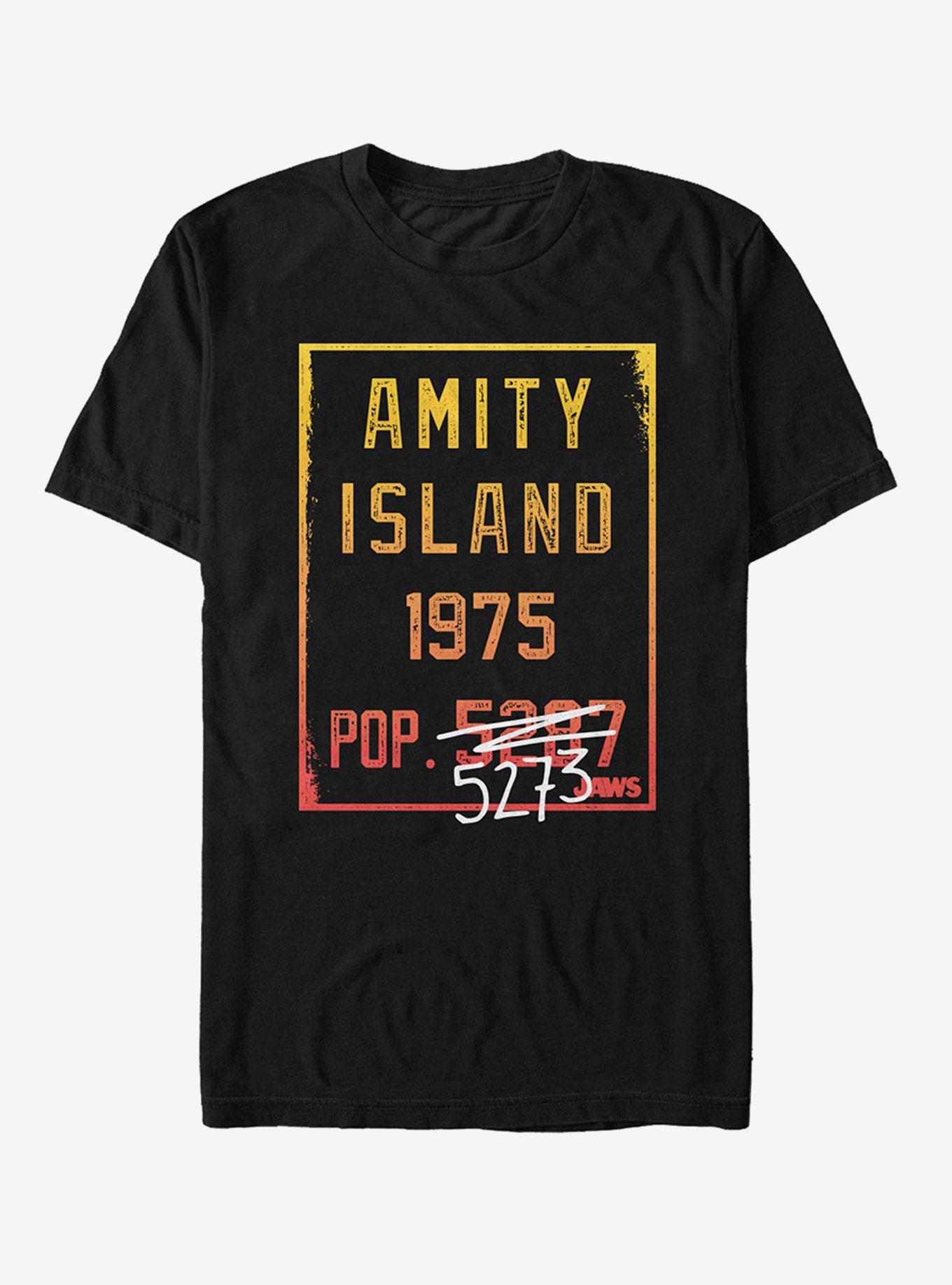 Jaws Amity Island Population T-Shirt, , hi-res
