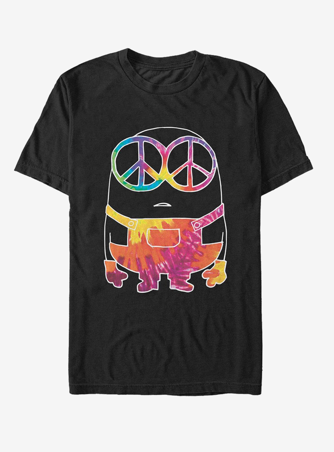 Minion Tie-Dye T-Shirt, BLACK, hi-res