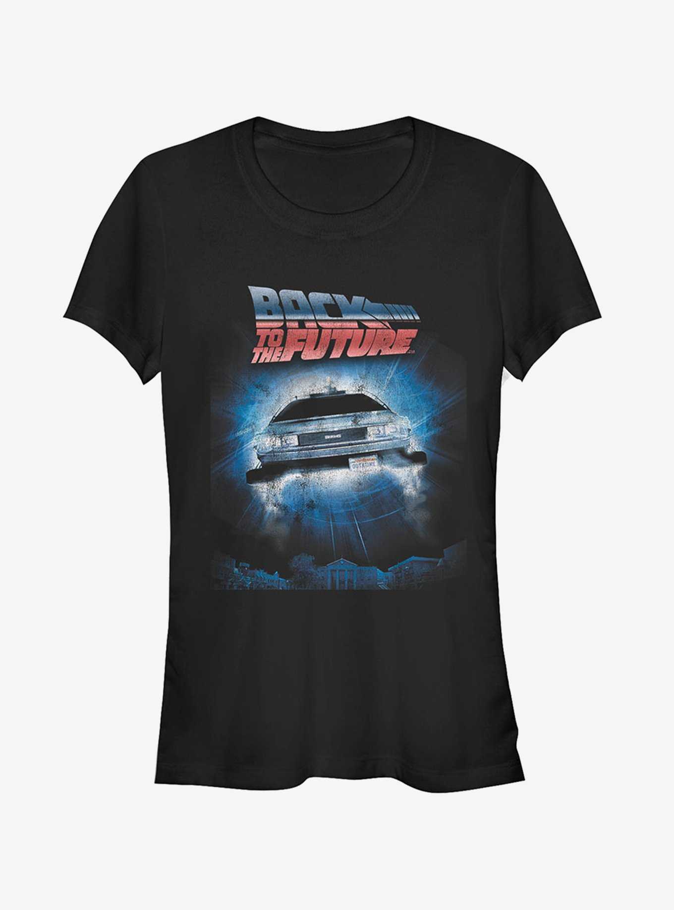 Retro DeLorean Poster Girls T-Shirt, , hi-res