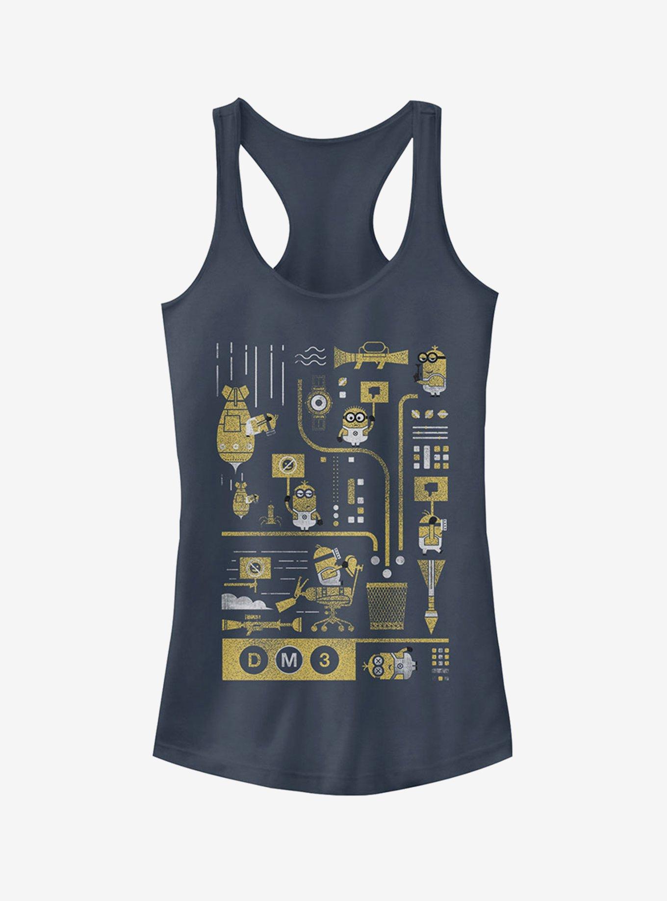 Minion Lab Work Girls Tank, INDIGO, hi-res