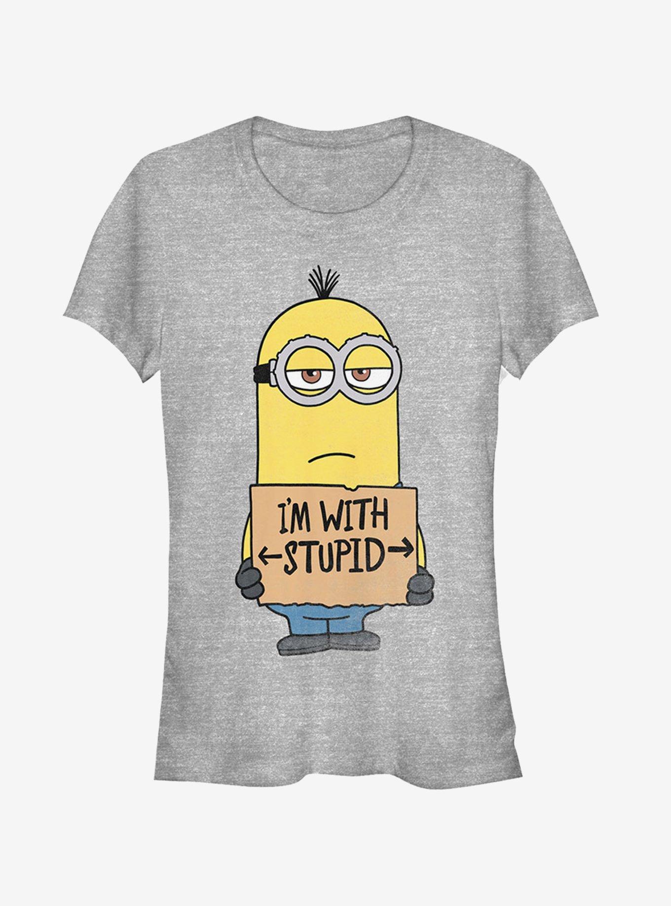 Minion With Stupid Girls T-Shirt, , hi-res