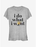Minion Do What I Want Girls T-Shirt, ATH HTR, hi-res