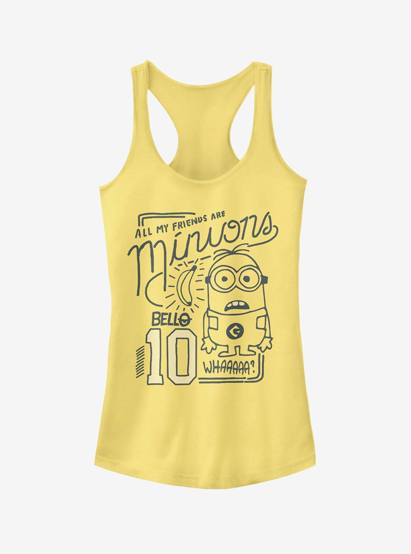 My Friends Are Minions Girls Tank, BANANA, hi-res