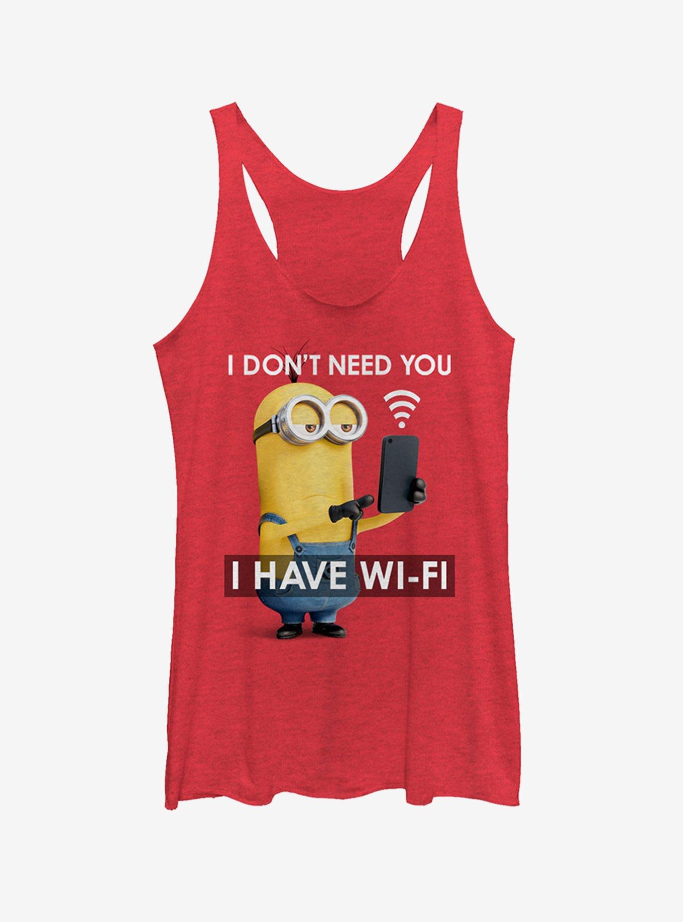 Minion Wi-Fi Girls Tank, RED HTR, hi-res