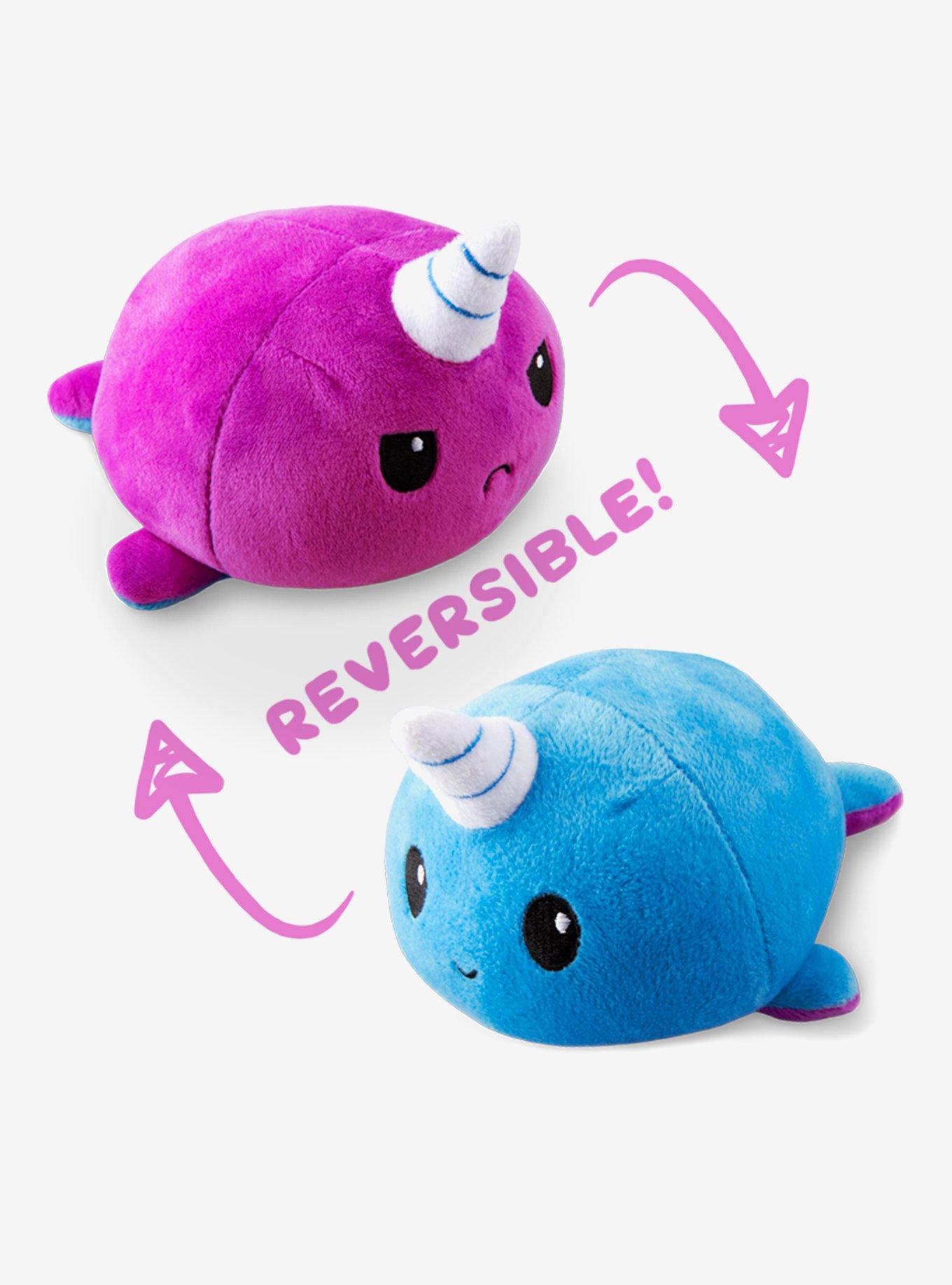 Chibipuff Narwhal Reversible Plush, , hi-res