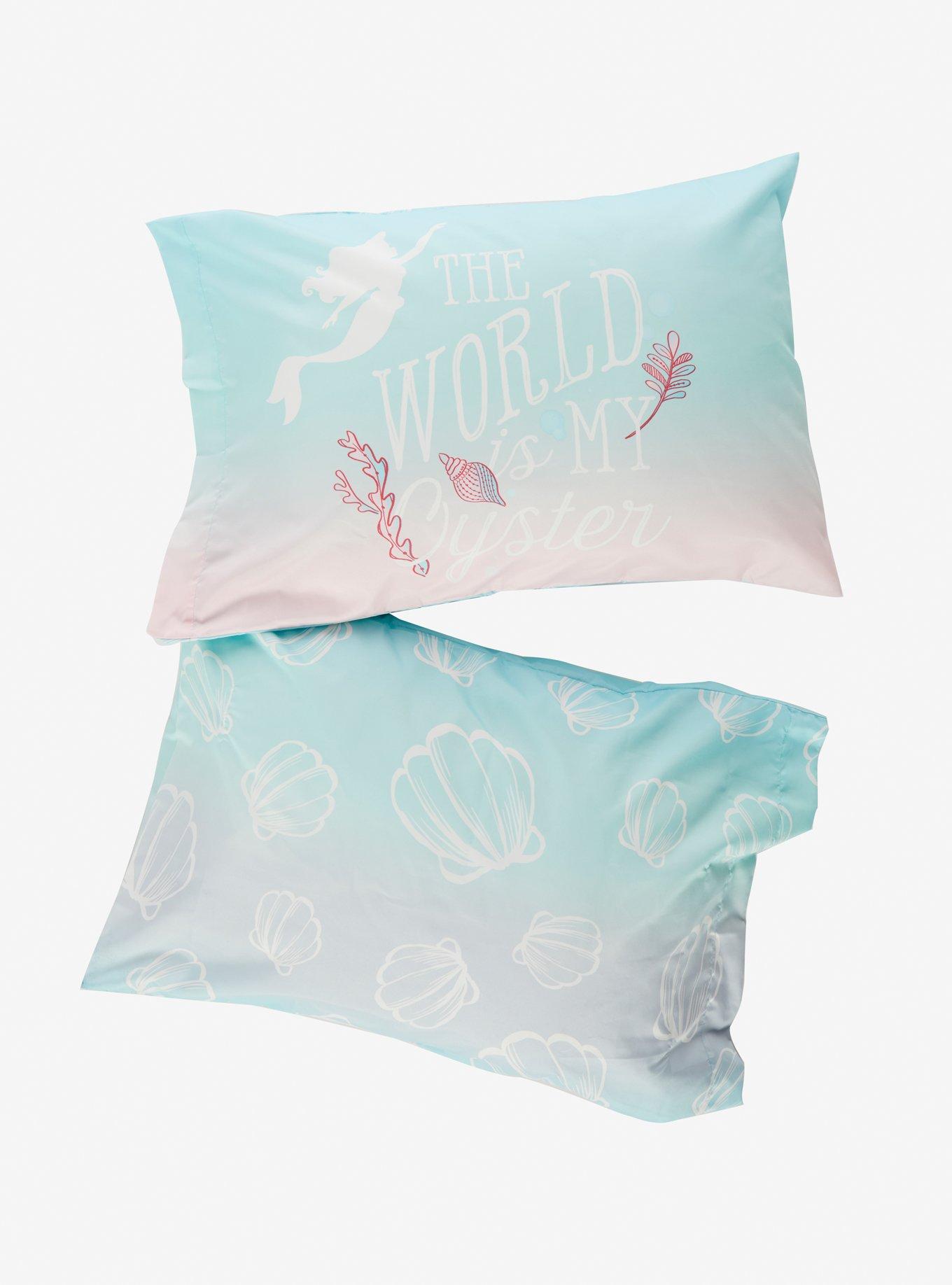 Disney The Little Mermaid Watercolor Gradient Pillowcase Set, , hi-res
