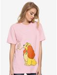 Disney Lady & The Tramp Lady T-Shirt - BoxLunch Exclusive, PINK, hi-res