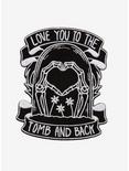 Loungefly Love You To The Tomb And Back Velvet Patch, , hi-res