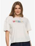 Disney Dumbo Vintage Multi-Color Logo Womens T-Shirt - BoxLunch Exclusive, WHITE, hi-res