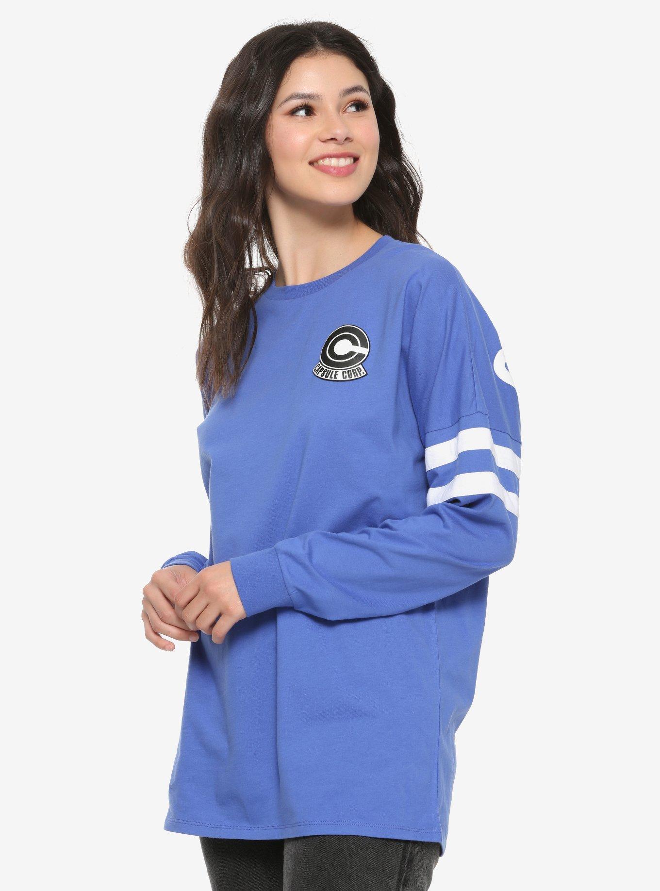 Dragon Ball Z Capsule Corp. Hype Jersey - BoxLunch Exclusive, BLUE, hi-res