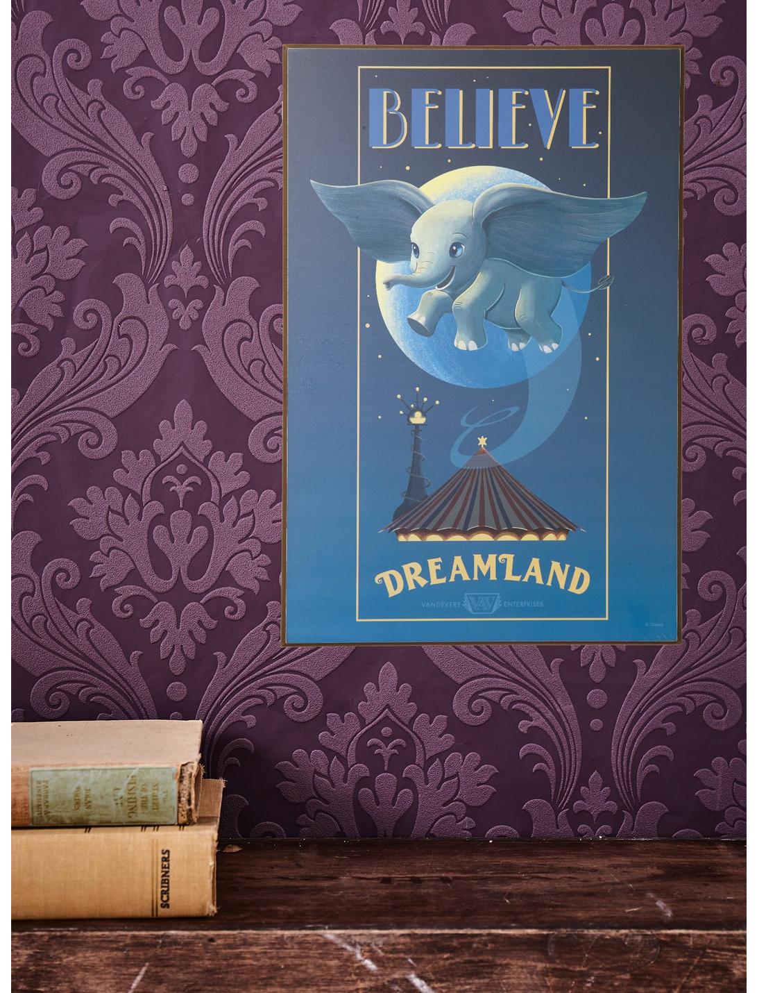 Disney Dumbo Believe Wood Wall Art, , hi-res