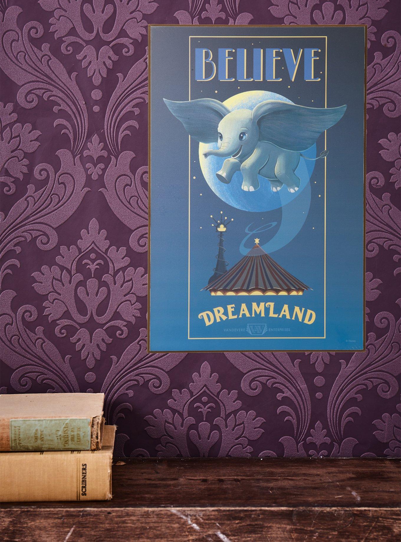 Disney Dumbo Believe Wood Wall Art, , hi-res