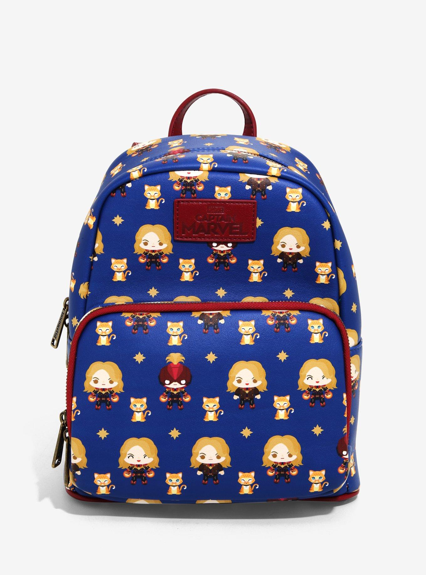 Loungefly Marvel Captain Marvel Mini Backpack - BoxLunch Exclusive, , hi-res