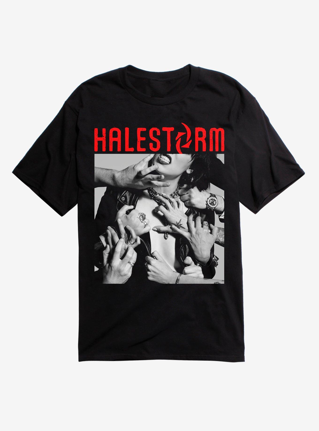 Halestorm Rick Hands T-Shirt, BLACK, hi-res