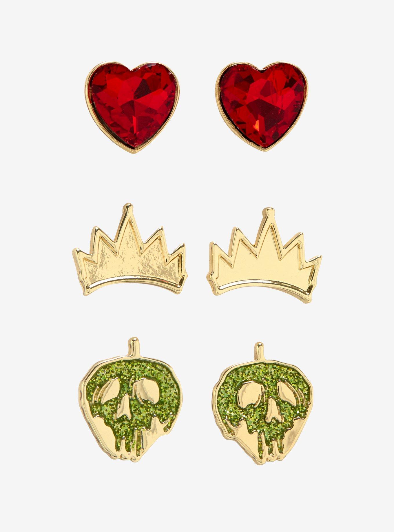 Disney Villains Evil Queen Stud Earring Set, , hi-res