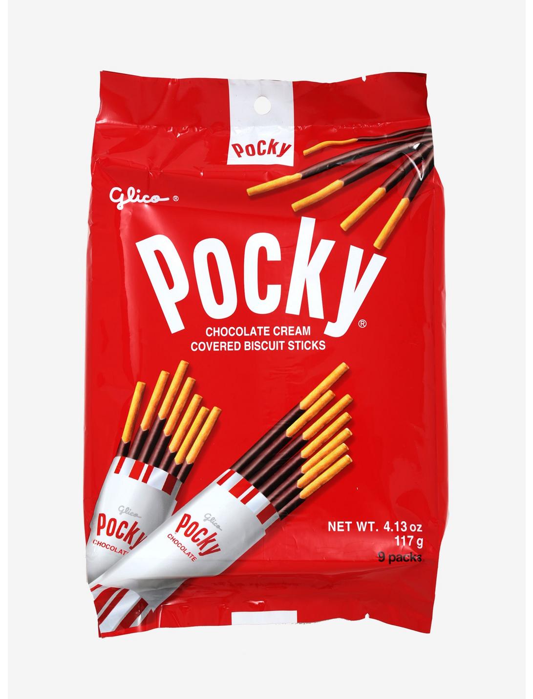 Pocky Chocolate Biscuit Sticks 9 Pack, , hi-res