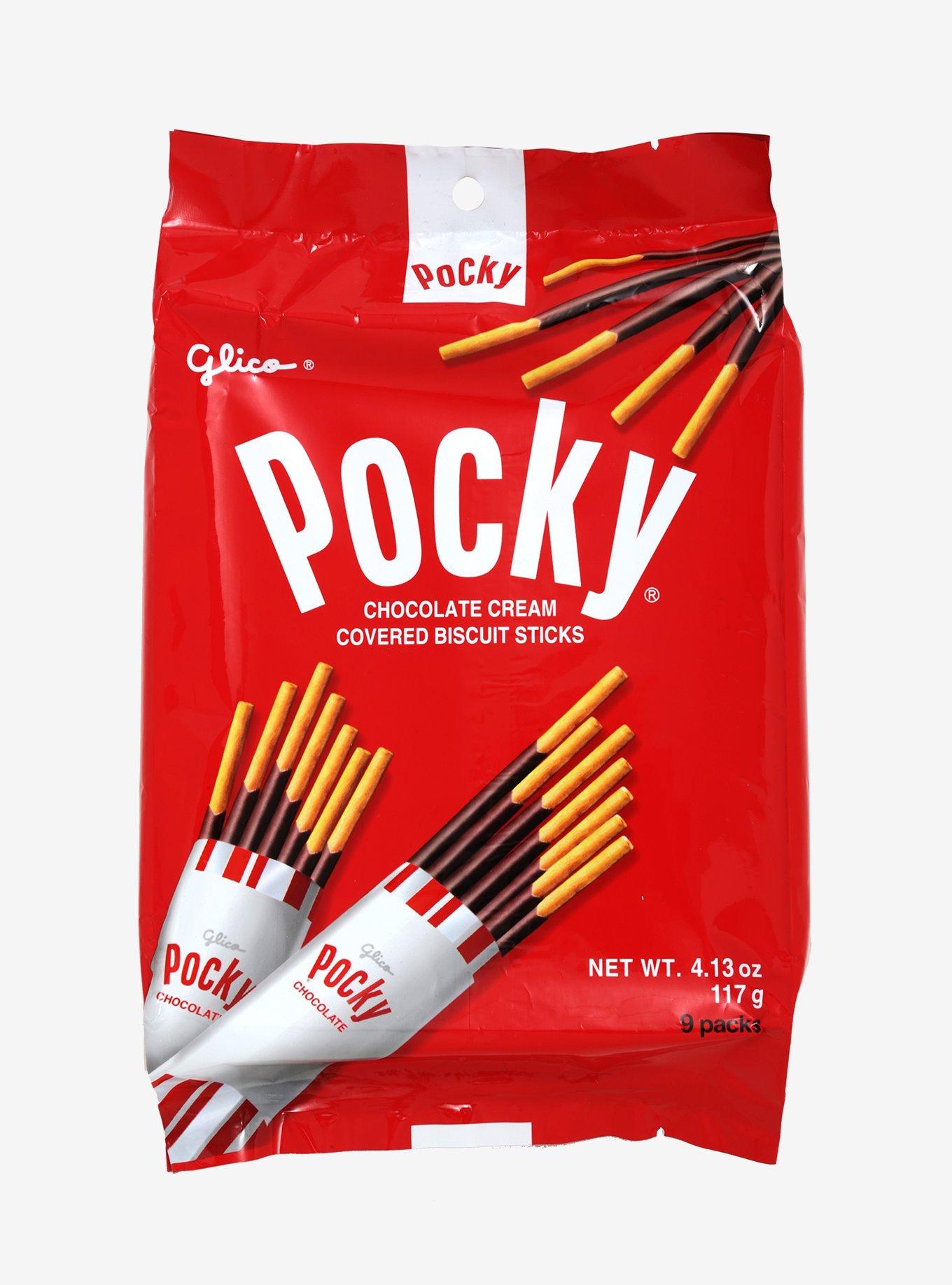 Pocky Chocolate Biscuit Sticks 9 Pack, , hi-res