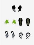 Beetlejuice Beetle Coffin Earring Set, , hi-res
