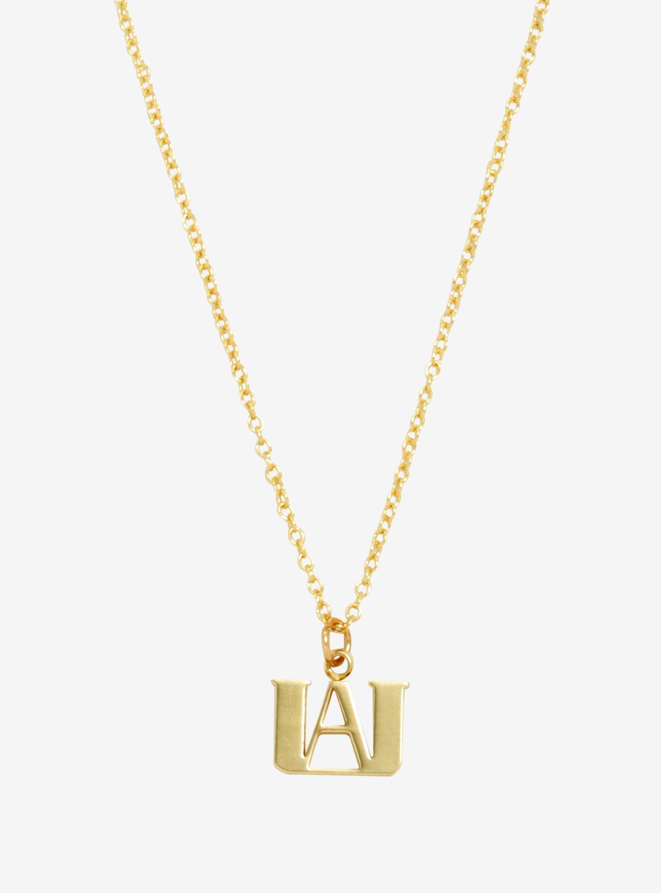 My Hero Academia UA Logo Dainty Necklace, , hi-res