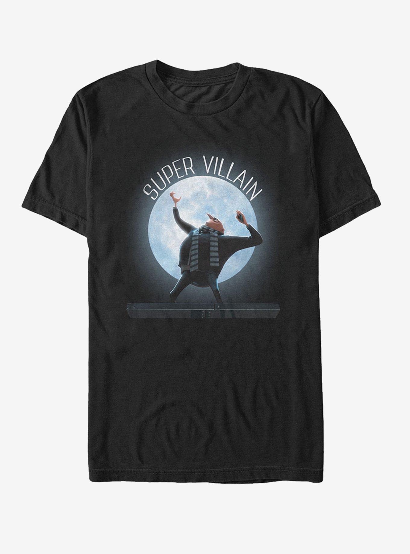 Gru Supervillain Moon T-Shirt, BLACK, hi-res