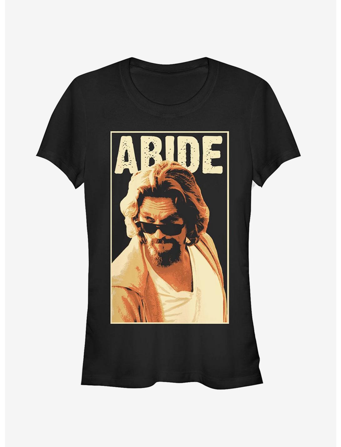 The Dude Abides Sunglasses Pose Girls T-Shirt, BLACK, hi-res