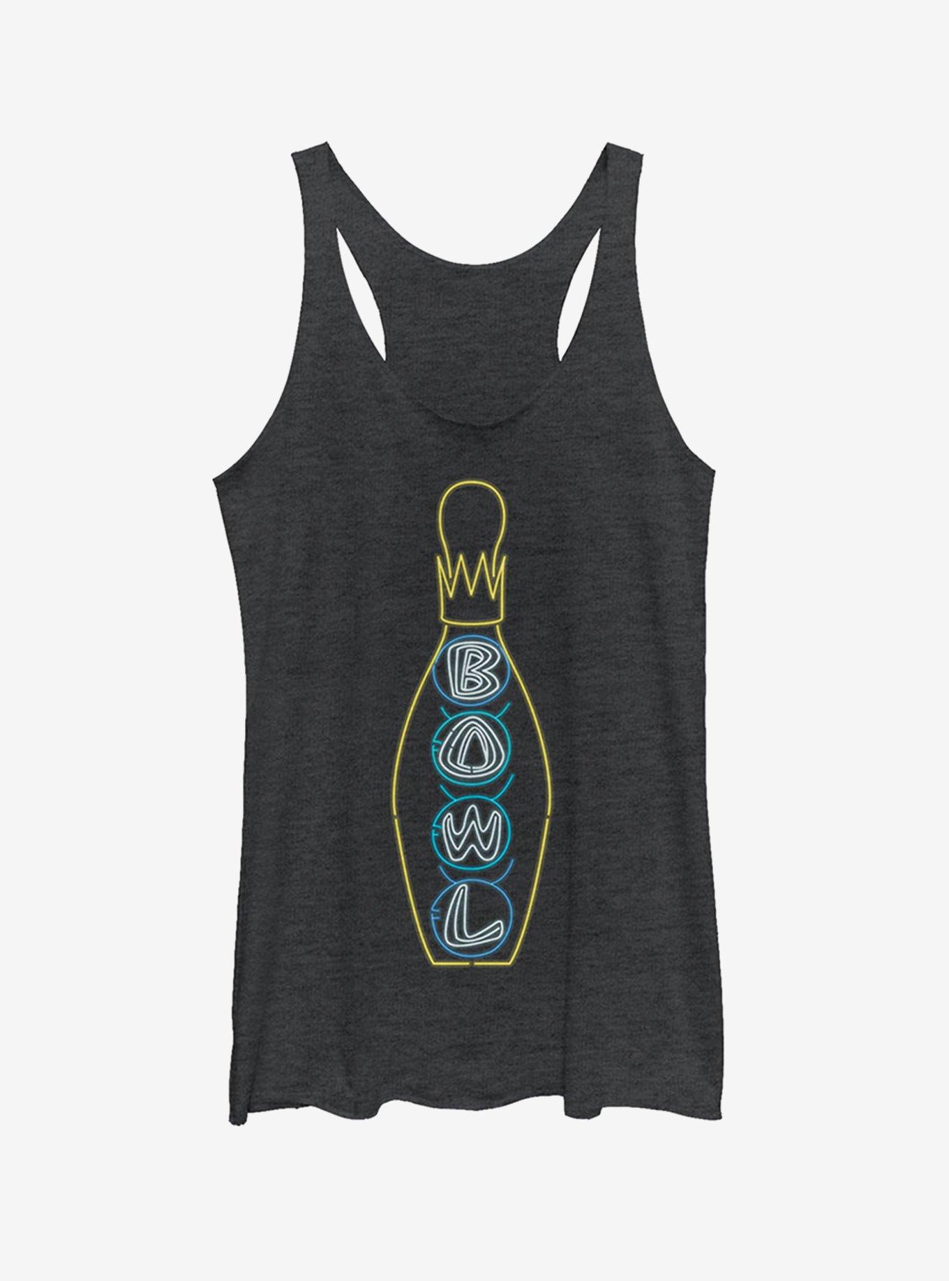 Bowling Neon Light Print Girls Tank, , hi-res