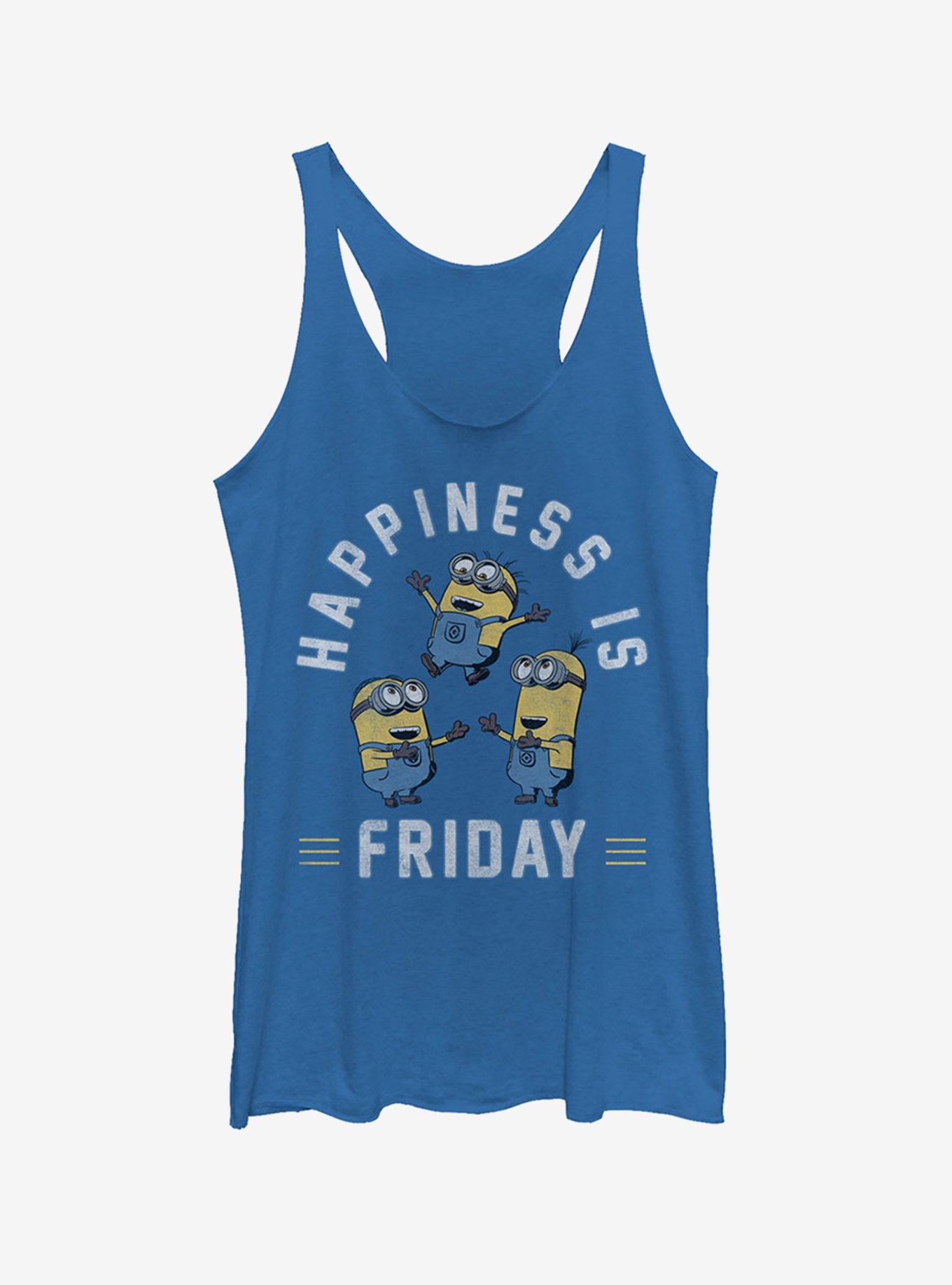 Minion Happiness is Friday Girls Tank, , hi-res