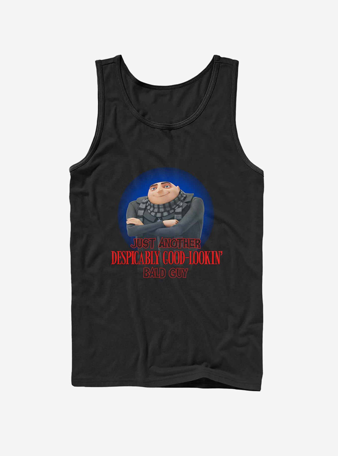Gru Bald Guy Tank, BLACK, hi-res