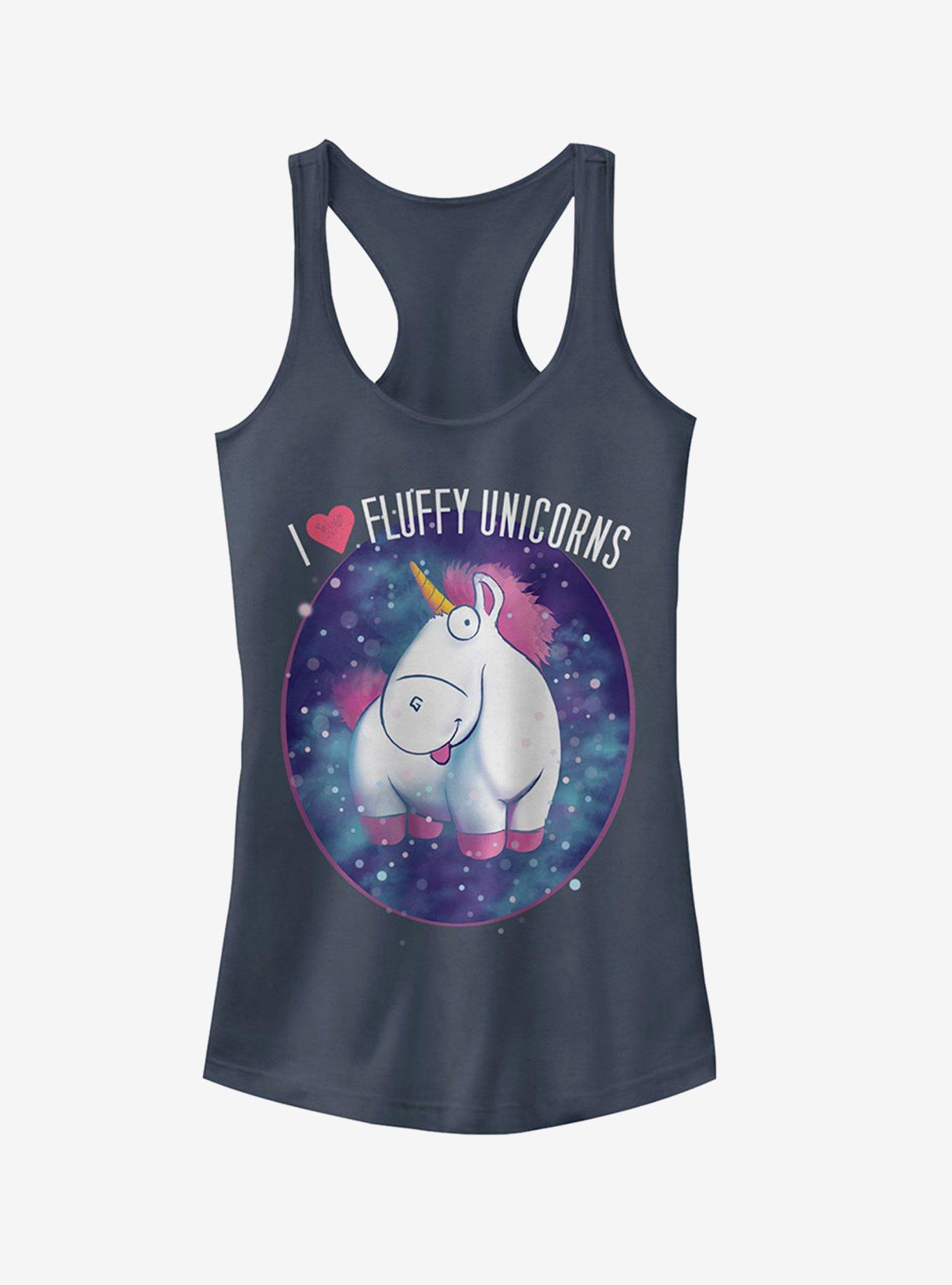 Love Fluffy Unicorns Girls Tank, INDIGO, hi-res