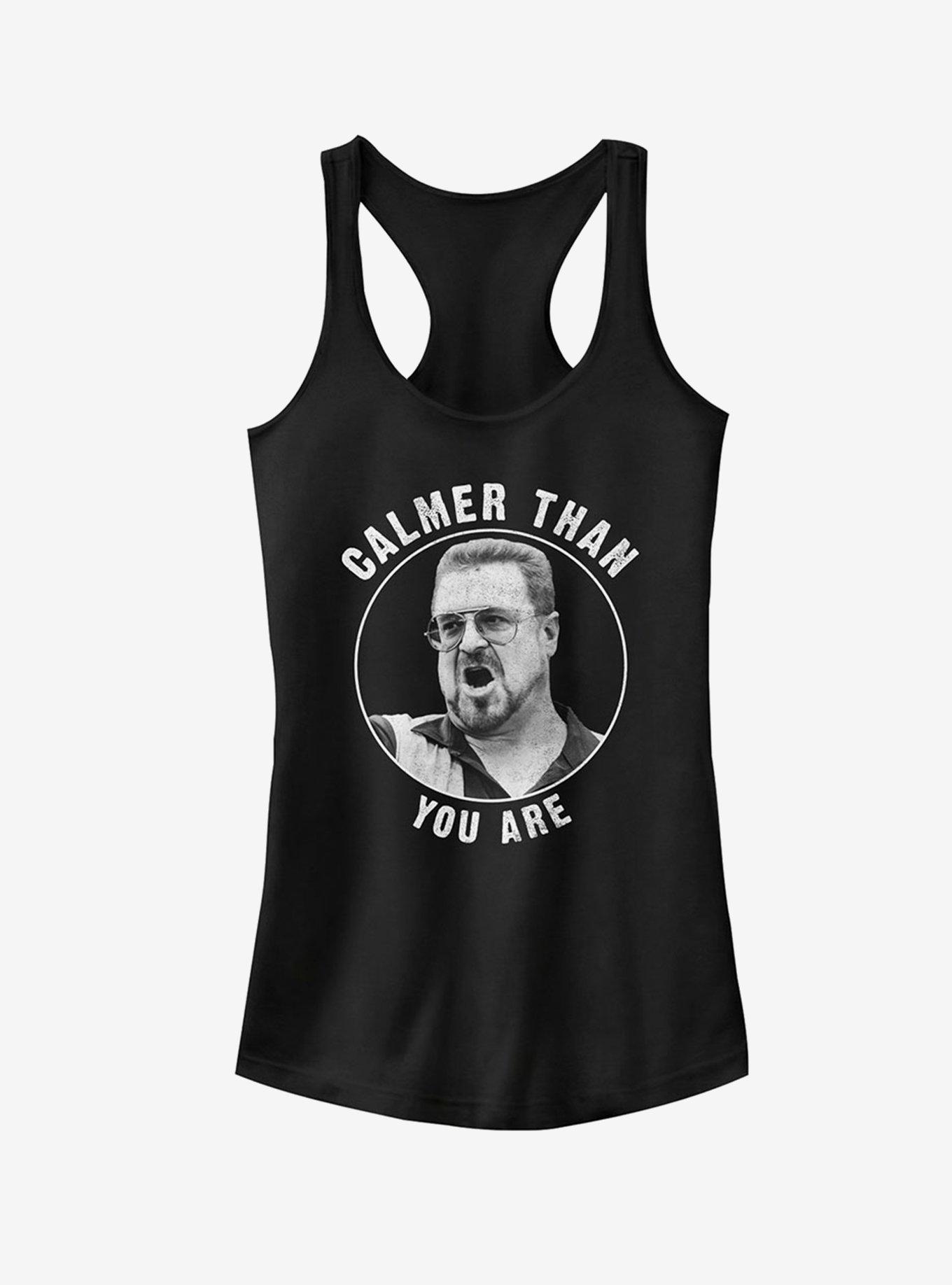 Walter Calmer Than You Girls Tank, BLACK, hi-res