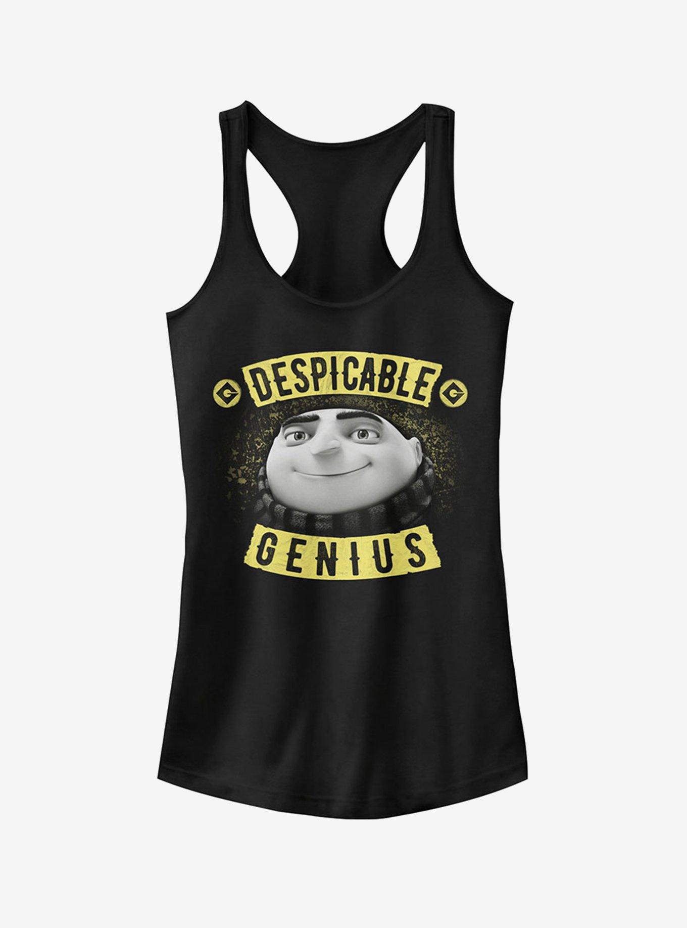 Evil Genius Gru Banner Girls Tank, BLACK, hi-res