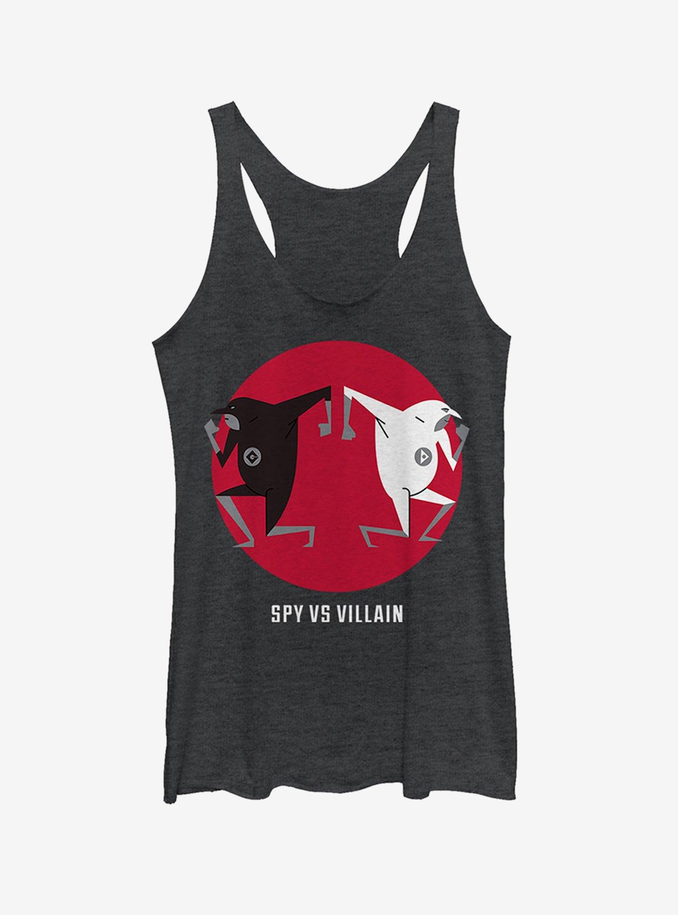 Villain Brothers Girls Tank, BLK HTR, hi-res