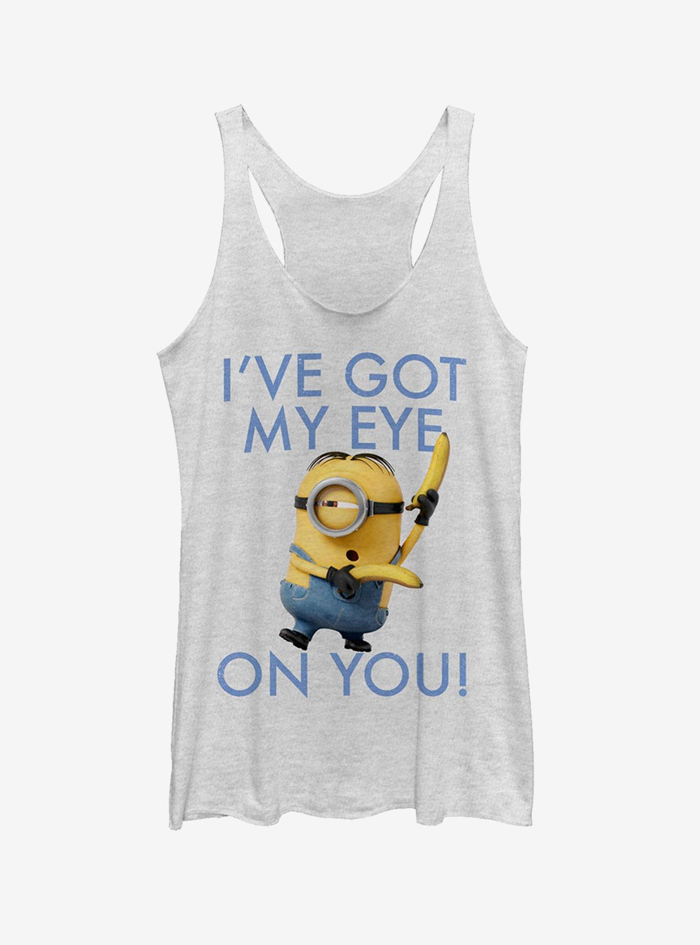 Minion Eye on You Girls Tank, WHITE HTR, hi-res