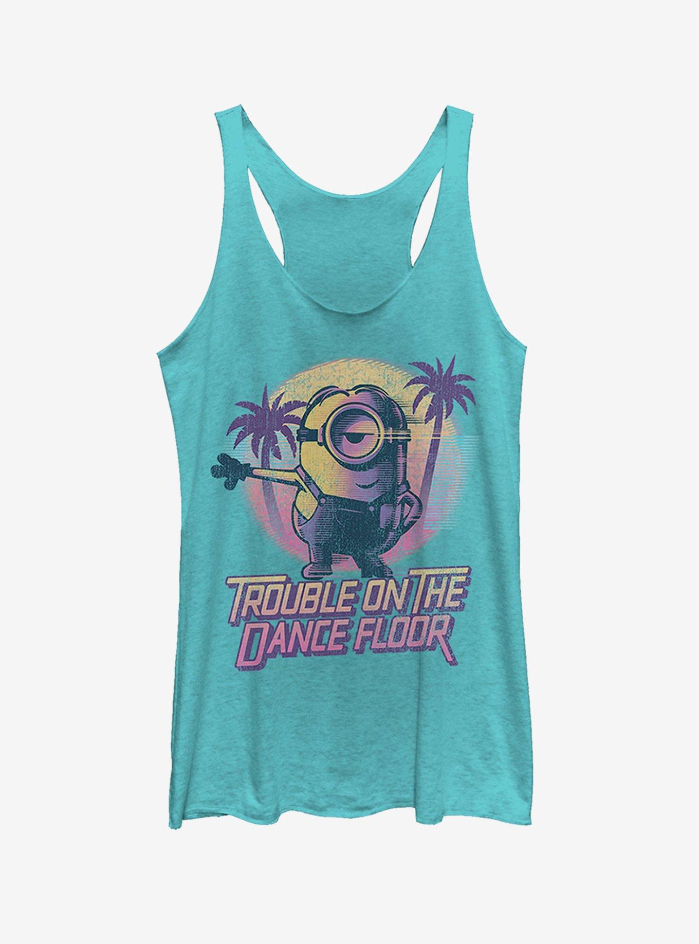 Minions Dance Floor Girls Tank, TAHI BLUE, hi-res