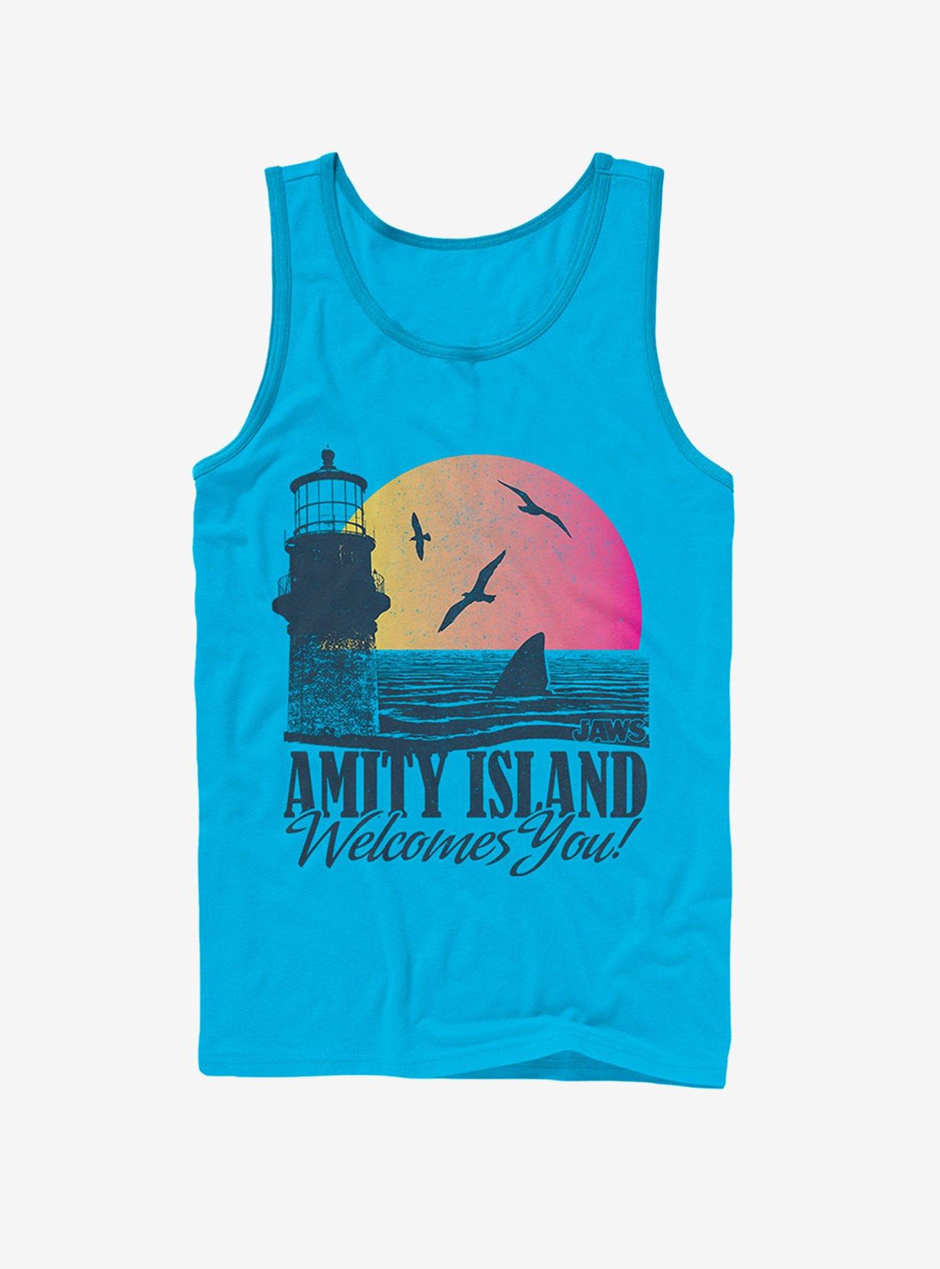 Amity Island Tourist Welcome Tank, TURQ, hi-res